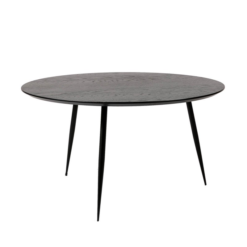 Mesa de centro LANGUEDOC 80 – madera Negro – metal Negro Mesa de centro LANGUEDOC 80 – madera Negro – metal Negro