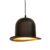 Lámpara de suspensión SOMBRERO JEEVES Style -metal Negro