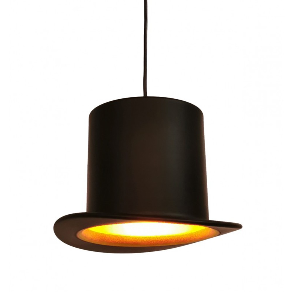 Lámpara de suspensión SOMBRERO WOOSTER Style – metal Negra