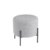 Puff AQUITANIA – tejido Gris claro – metal Negro
