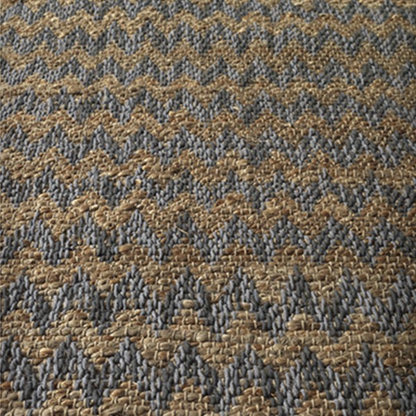 Puff DOURO - yute Marrón y Negro