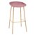 Taburete alto DIVOC H72 – polipropileno Rosa – metal efecto madera