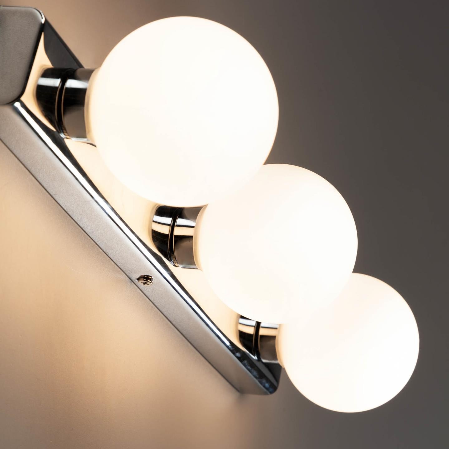 Lámpara aplique LESTER - acero inoxidable - cristal