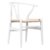 Silla de comedor Haya Blanco WISHBONE CH24 Style