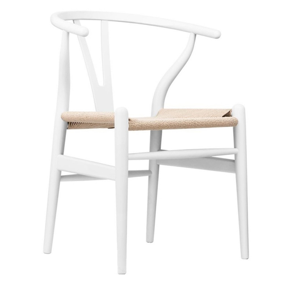 Silla de comedor Haya Blanco WISHBONE CH24 Style Silla de comedor Haya Blanco WISHBONE CH24 Style