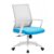 Silla de escritorio Azul KAI WHITE