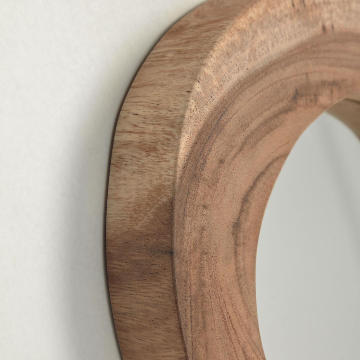 Espejo ROMTRU - madera de teca - cristal