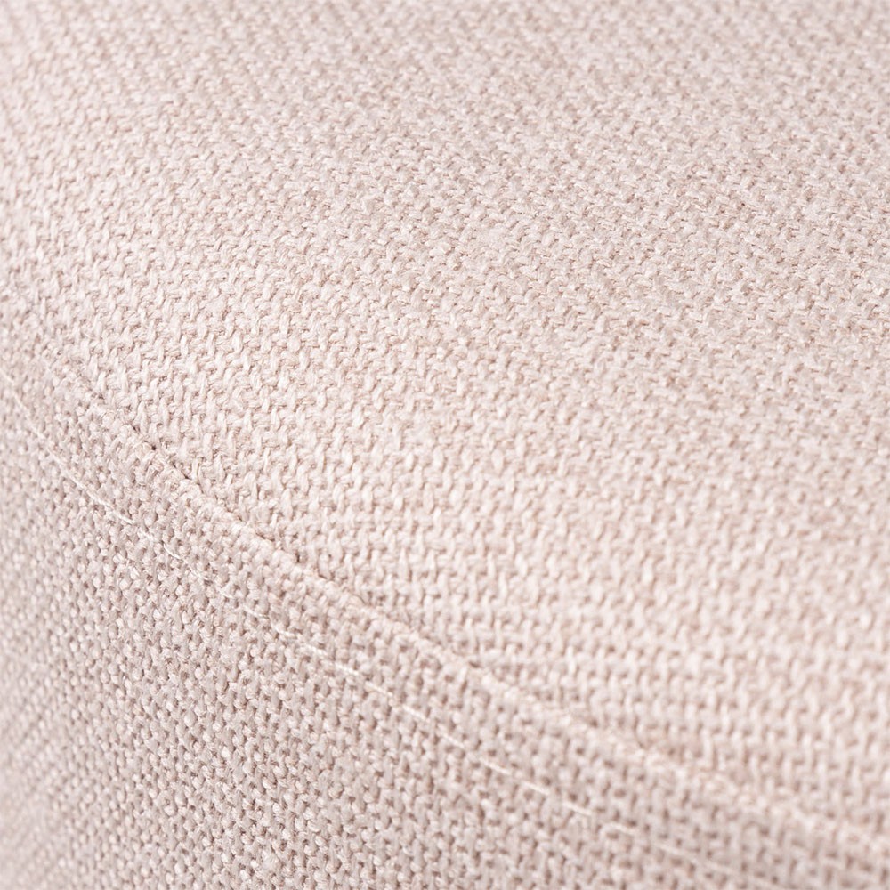 Puff RENNES - tejido Rosa claro - metal Negro