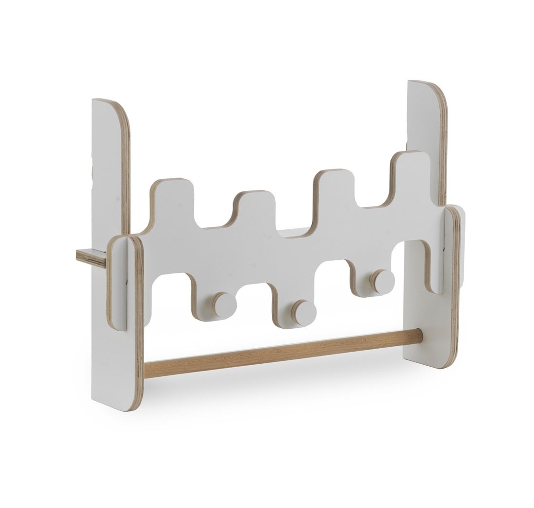 Perchero infantil KIDS – madera Blanco