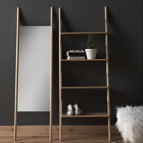 Estantería de pared PUEBLA - madera de abedul Natural