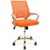 Silla de escritorio Naranja y Blanco EBORIE WHITE