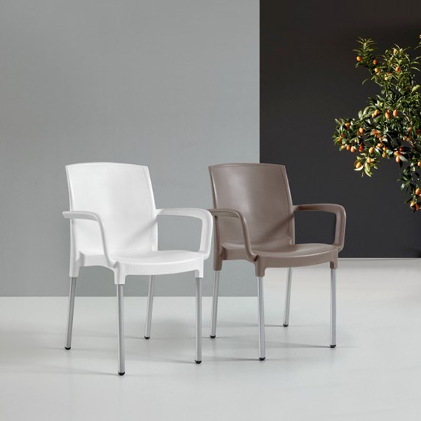 Silla de exterior Blanco DAKAR