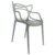 Silla de exterior Gris ahumado COURVE