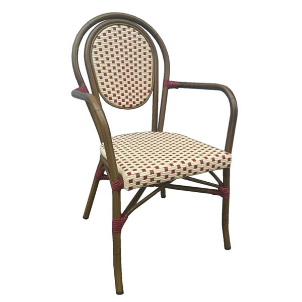 Silla de ratán FRANCYS ARMS DARK