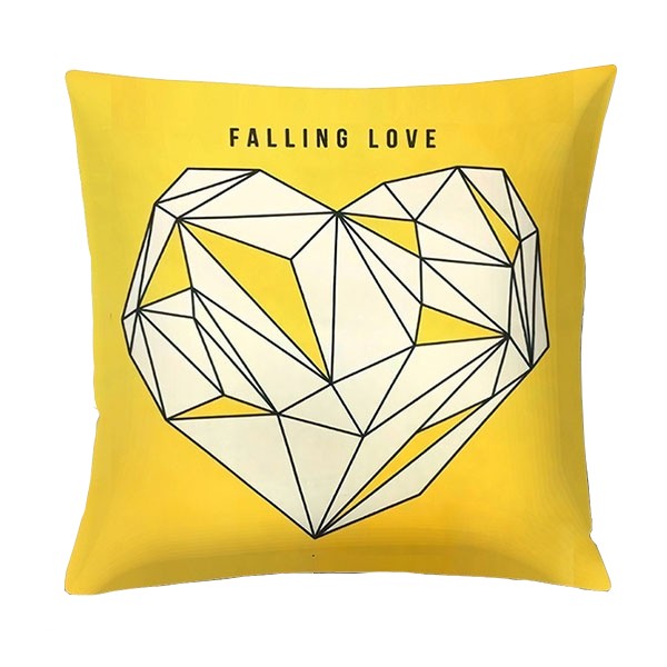 Cojín FALLING LOVE algodón 45×45 – incluye relleno
