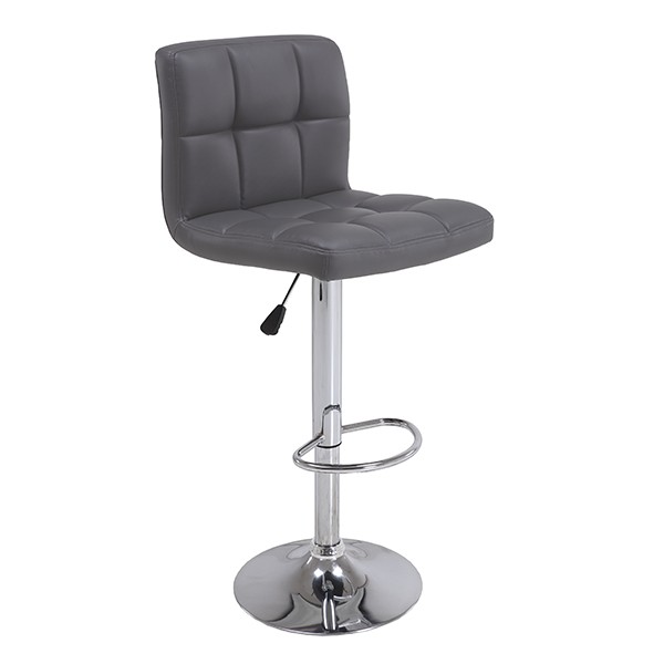 Taburete regulable LECLERC – polipiel Gris Taburete regulable LECLERC – polipiel Gris