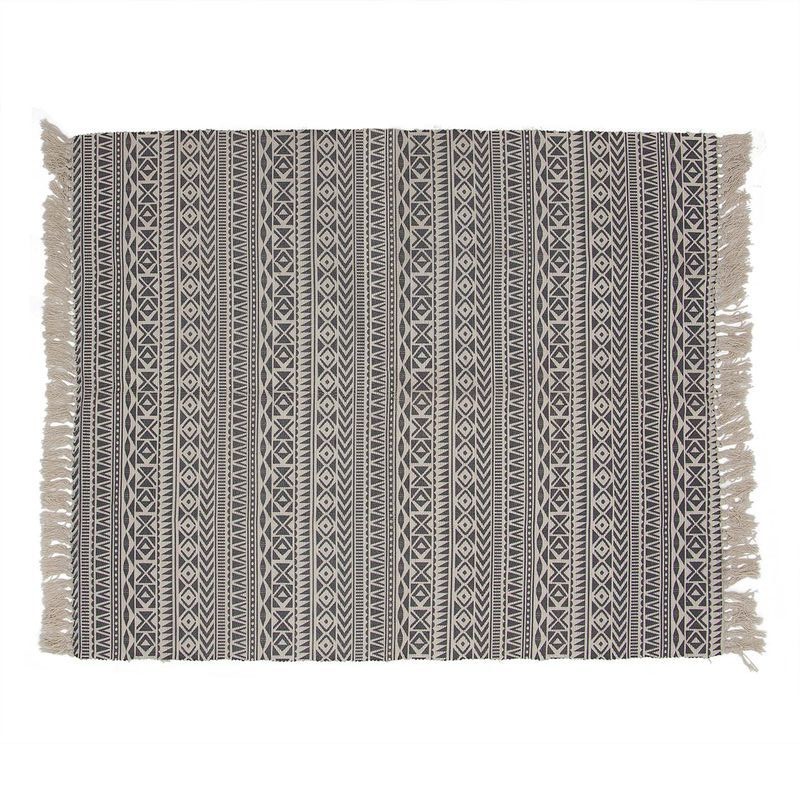 Alfombra boho BRAI 120×150 – poliester y algodón