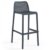 Taburete alto WITHD H75 – polipropileno Gris mate