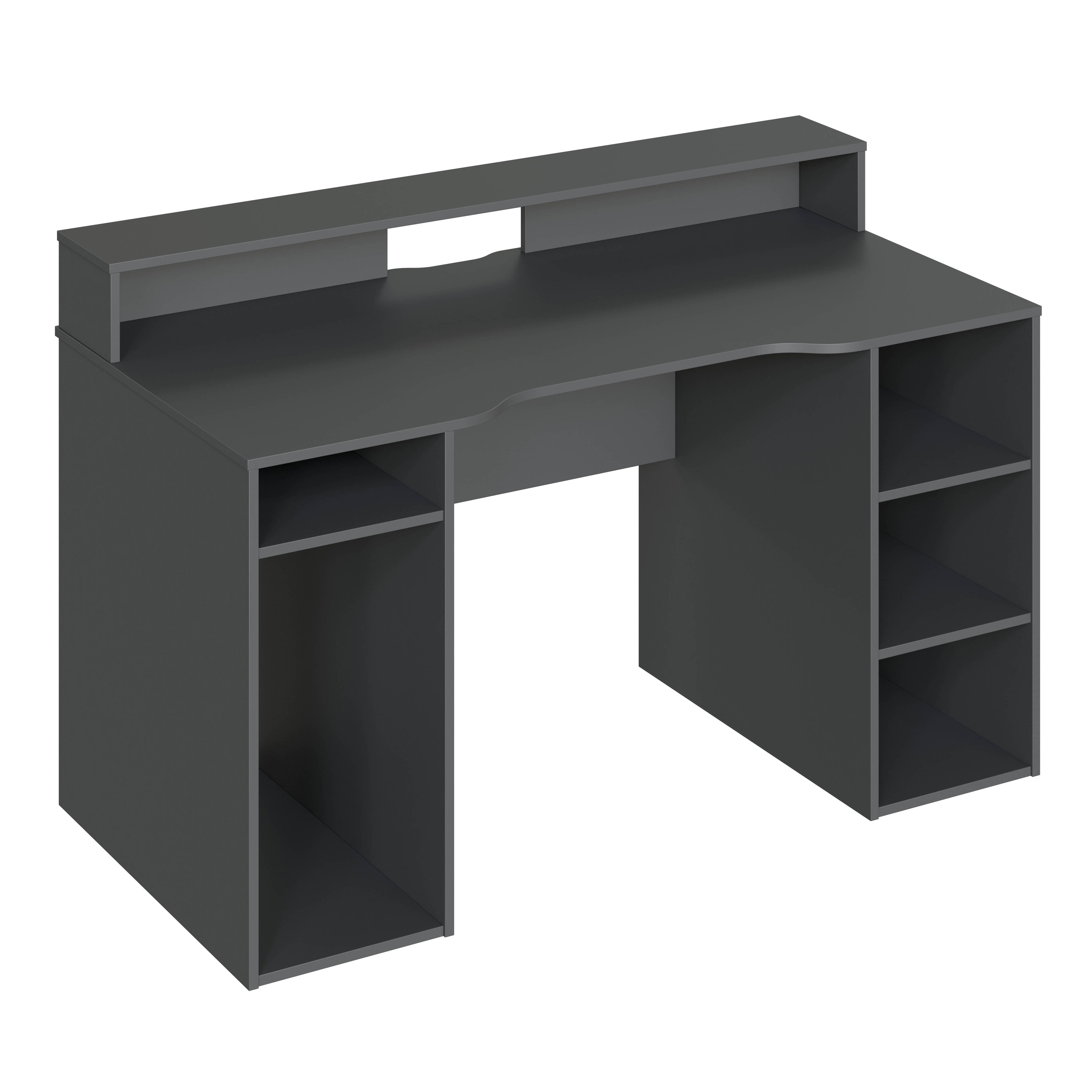 Mesa escritorio POL GAMER – melamina Antracita