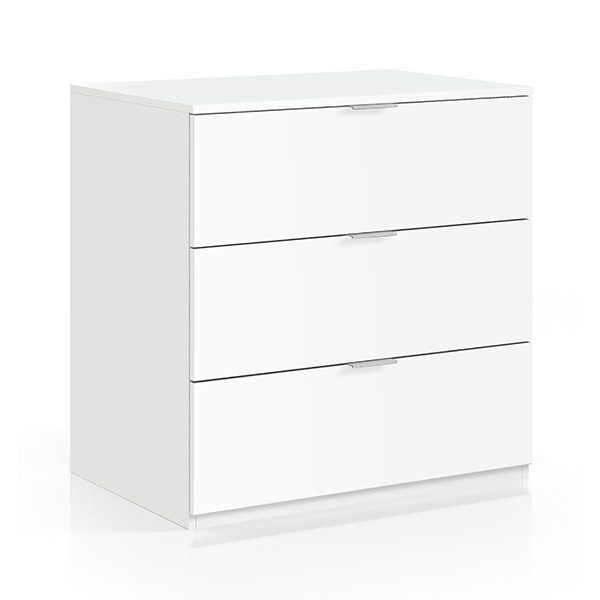 Cómoda 3 cajones SUPRA – melamina Blanco