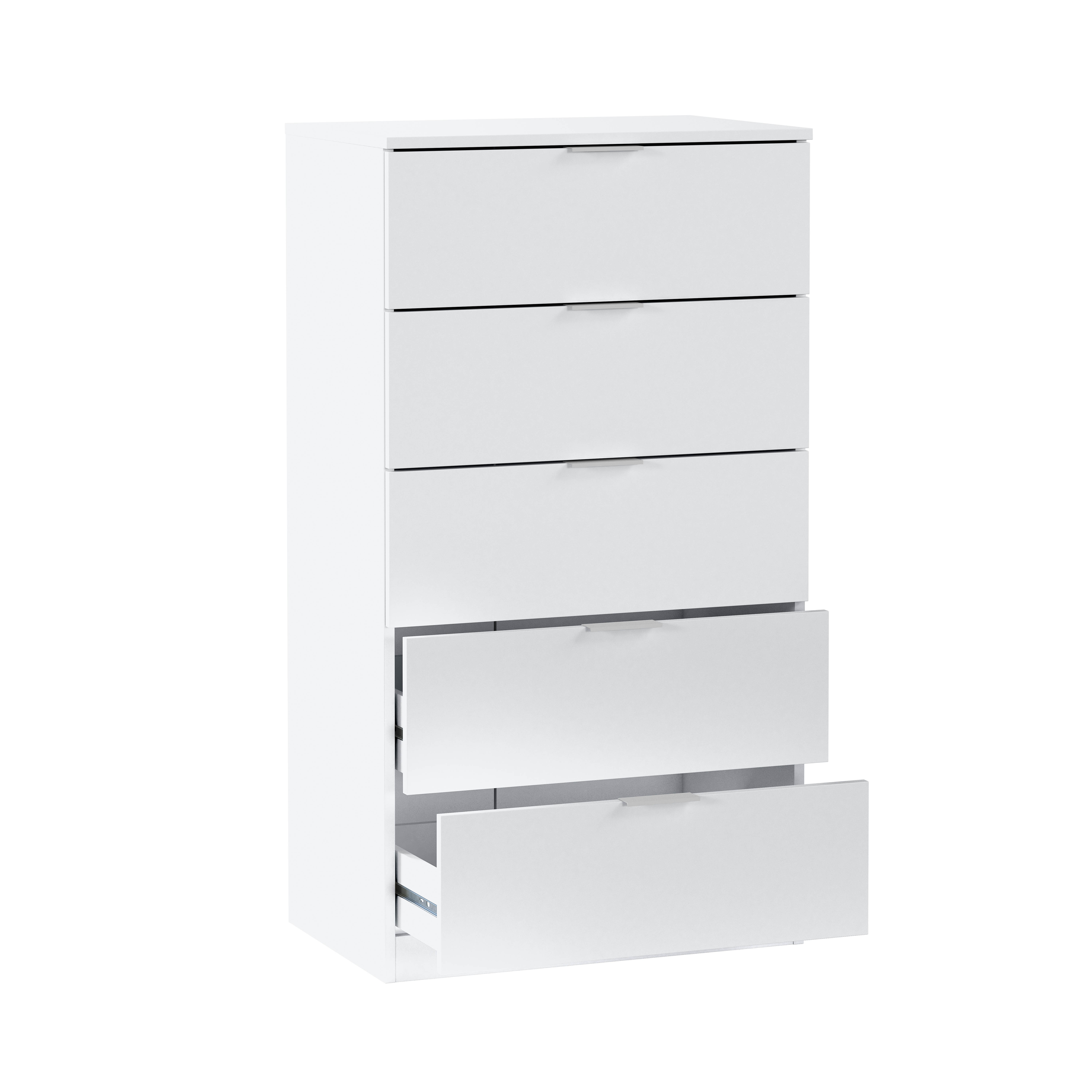 Cómoda con 5 cajones DUTY - melamina Blanco