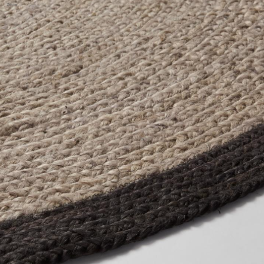 Alfombra MANFER 200 - yute Gris y Negro