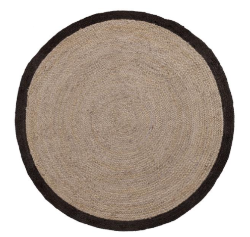 Alfombra MANFER 150 – yute Beige y Negro Alfombra MANFER 150 – yute Beige y Negro