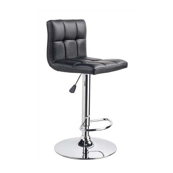 Taburete regulable LECLERC – polipiel Negro Taburete regulable LECLERC – polipiel Negro