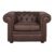 Sillón CHESTER – 1 plaza – microgamuza Marrón envejecido