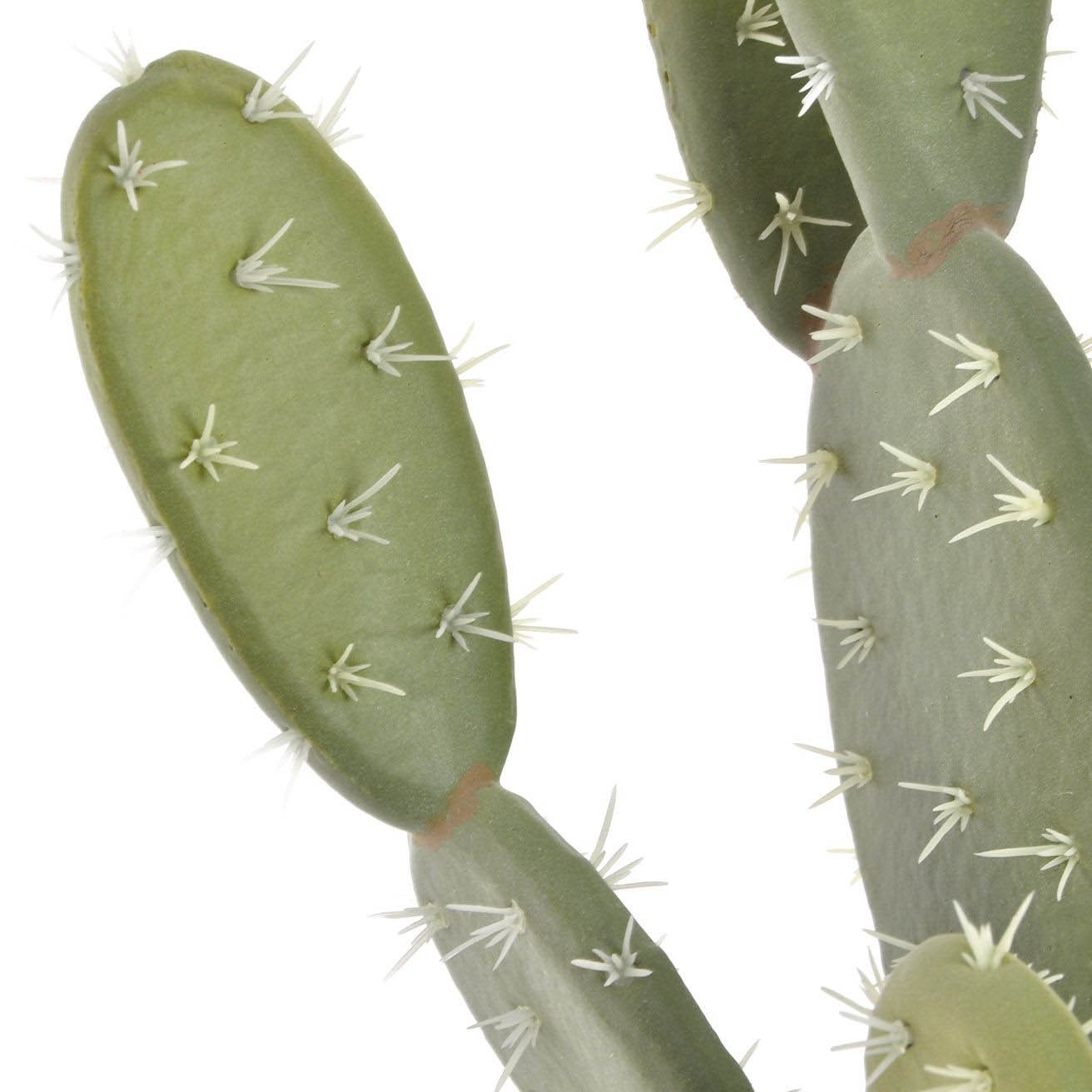 Cactus artificial OPUNTIA con maceta de cemento 11.5x28