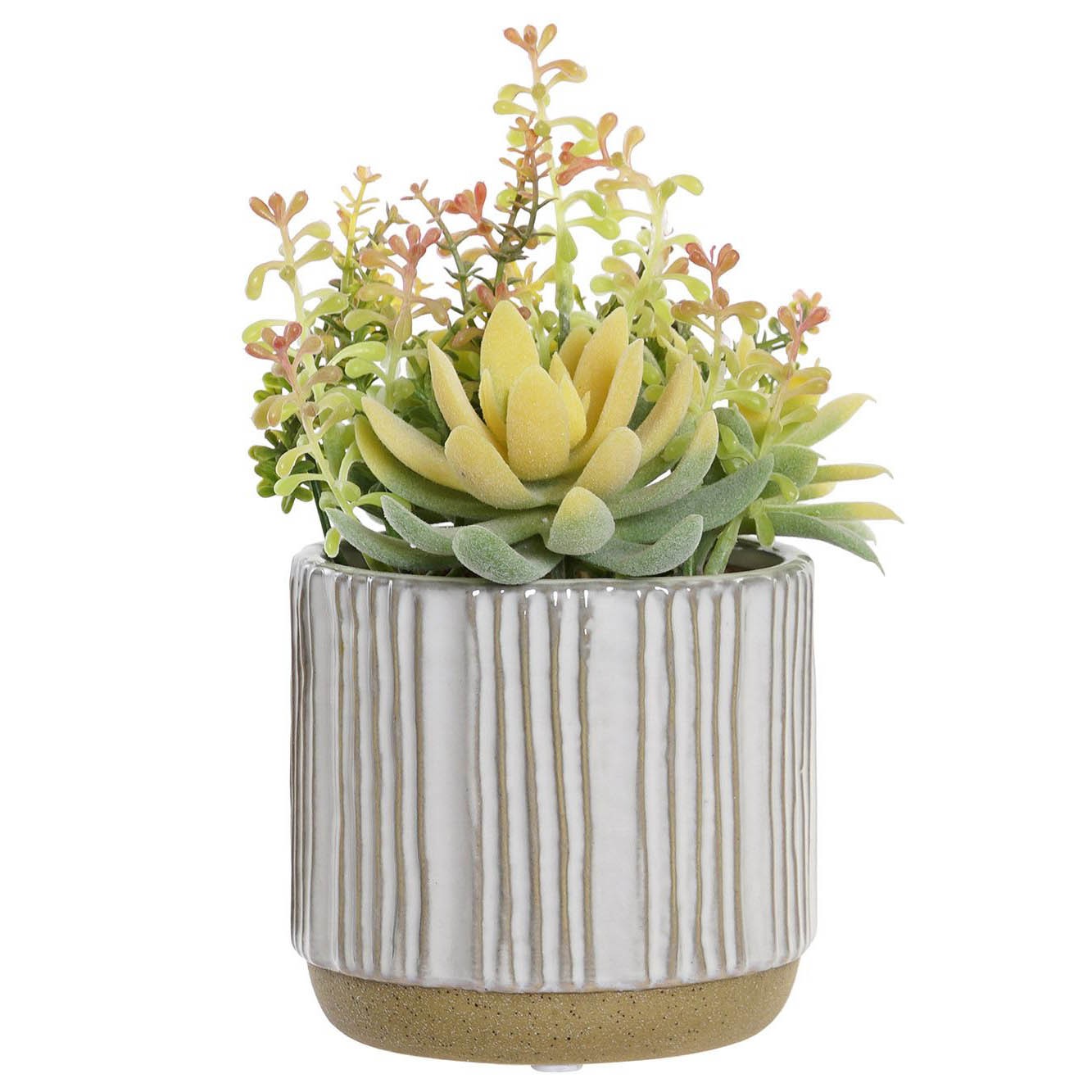 Planta artificial AMARVE con maceta de gres