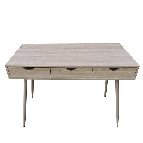 Mesa escritorio CLAU 110X50 - MDF Roble - pies de metal