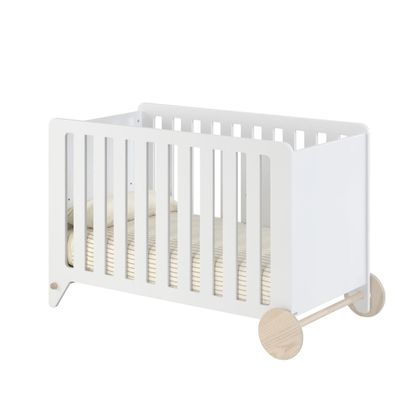 Cuna EVA 60×120 – MDF Blanco