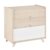 Cómoda 3 cajones EVA – madera fresno – MDF Blanco y Fresno