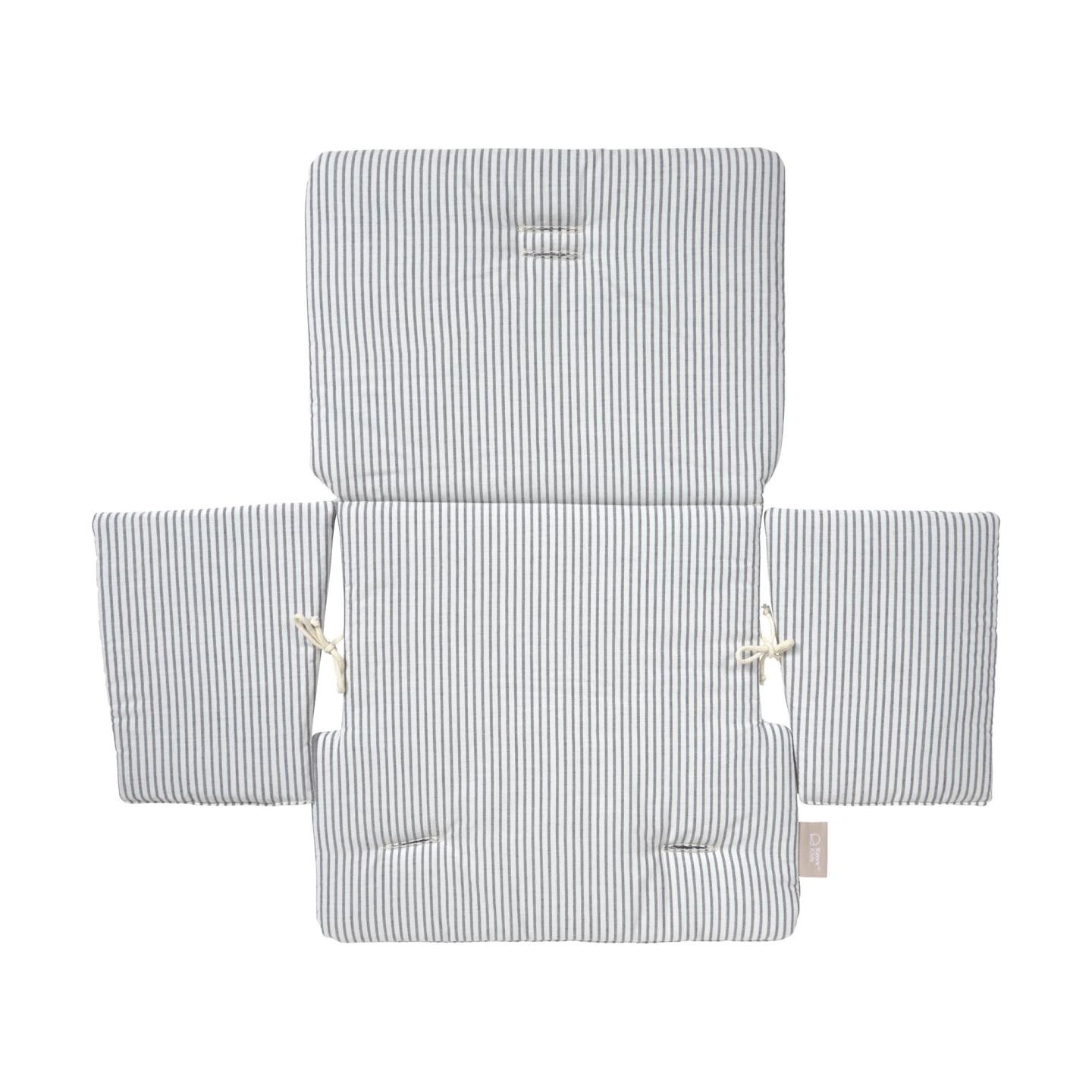 Cojín para silla BABY KRESLO - algodón Rayas Azul