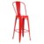 Taburete alto con respaldo TOLIX H76 Style – metal Rojo