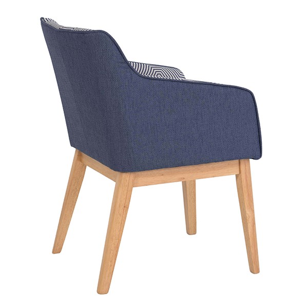 Butaca HEAT - tapizado Multicolor - madera de Roble