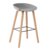 Taburete alto KAWA H76 – polipropileno Gris – madera Natural