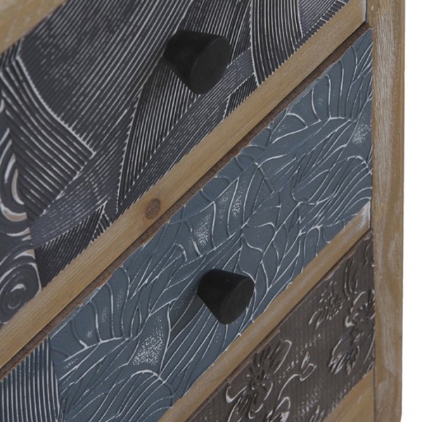 Cómoda con 3 cajones FIORE - DM Abeto - Multicolor