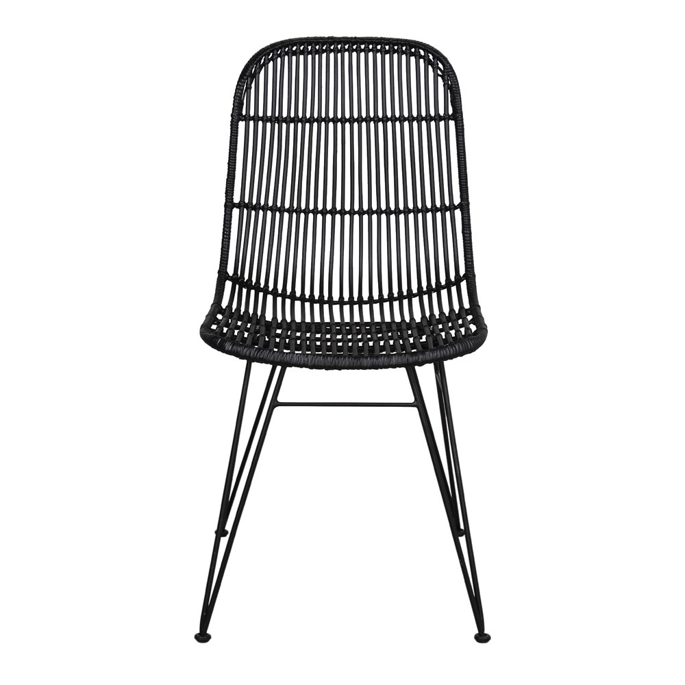 Silla de ratán Negro AIRE