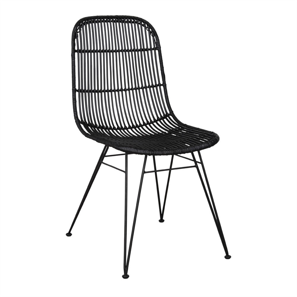 Silla de ratán Negro AIRE Silla de ratán Negro AIRE