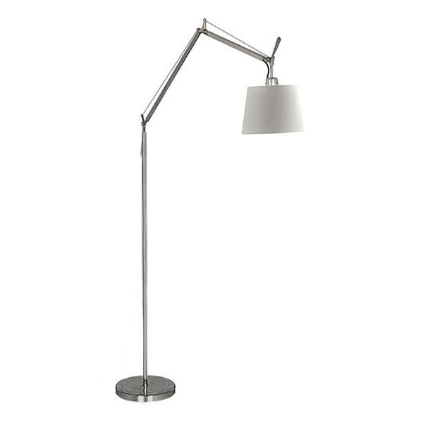 Lámpara de pie basculante TOLOMEO LETTURA Style – aluminio y pantalla Blanca
