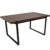 Mesa de comedor CLARK 180×90 – DM Cerezo – metal Negro