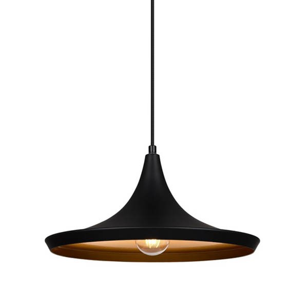 Lámpara de suspensión BEAT WIDE Style – metal Acero Negro