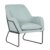 Sillón DALLAS – tejido Verde menta – metal Negro