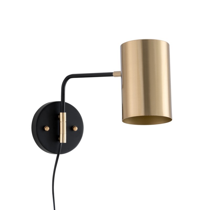 Lámpara aplique TALIA – metal Negro y Dorado
