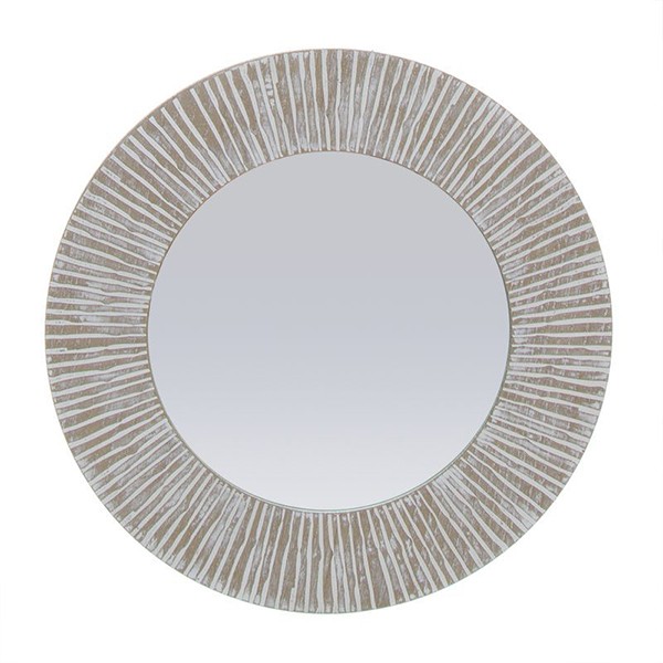 Espejo circular AYNA – madera