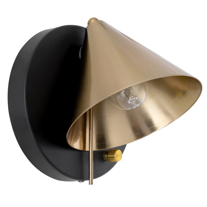 Lámpara aplique LENA - metal Negro y Dorado