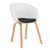 Silla de comedor Blanco KAWA FLAK