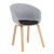 Silla de comedor Gris KAWA FLAK